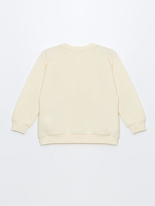 Bisiklet Yaka Bask?l? K?z ?ocuk Sweatshirt - Waikiki фото 2