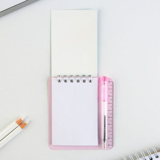 Набор Котики блокнот А7, 32 листа, мини-ручка синяя паста, пишущий узел 0.5 мм - Artfox фото 5