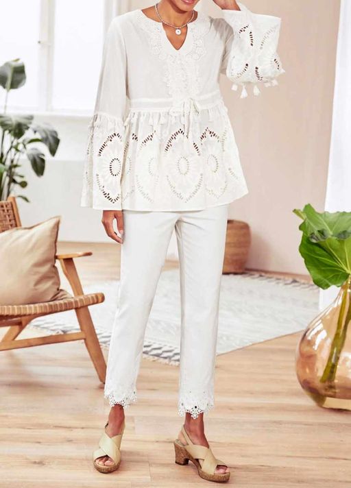 Блузка, охра - Linea tesini фото 3