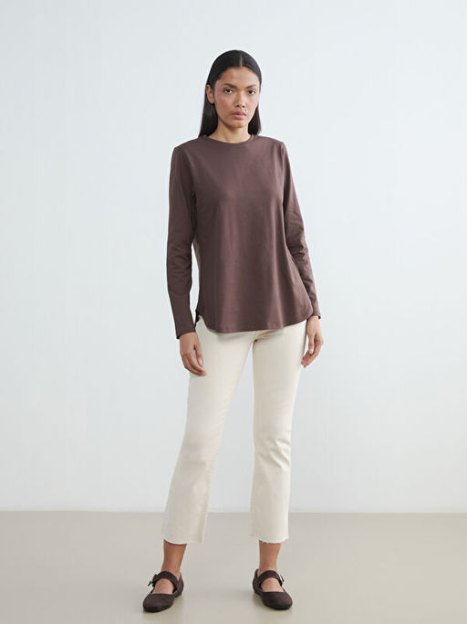 Bisiklet Yaka Kad?n Ti??rt