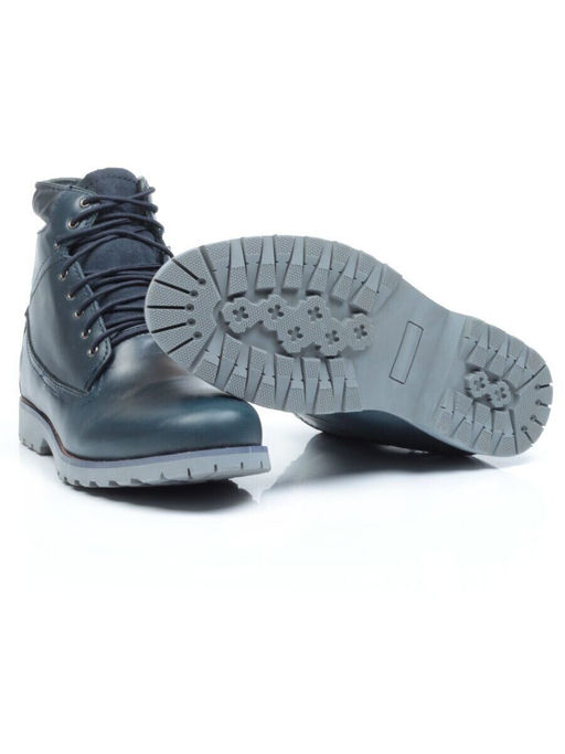 01-278498 NAVY Ботинки мужские зимние (искусственная кожа, шерсть)