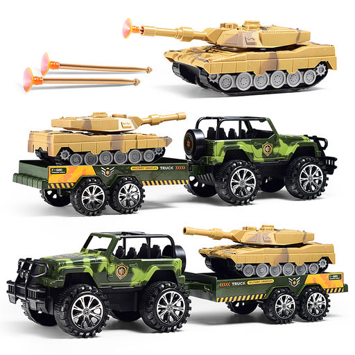 Машина "Военный прицеп" в коробке