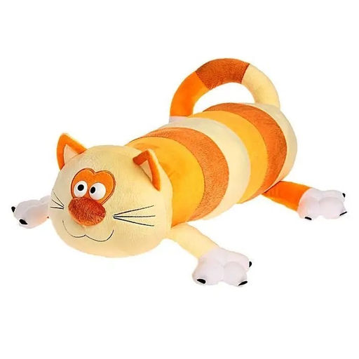Мягкая игрушка Котик батон усатый полосатый 60 см