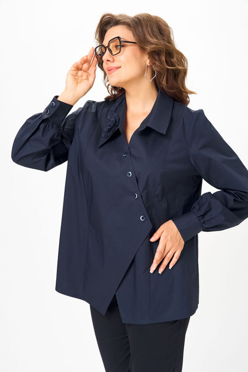 Блуза Michel Chic 789 дымчато-синий фото 3