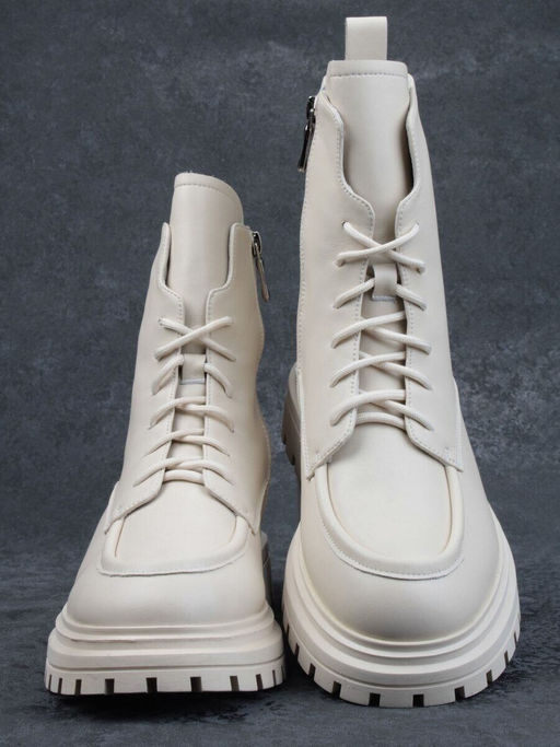 04-M3-886 BEIGE Ботинки зимние женские (натуральная кожа, натуральный мех)