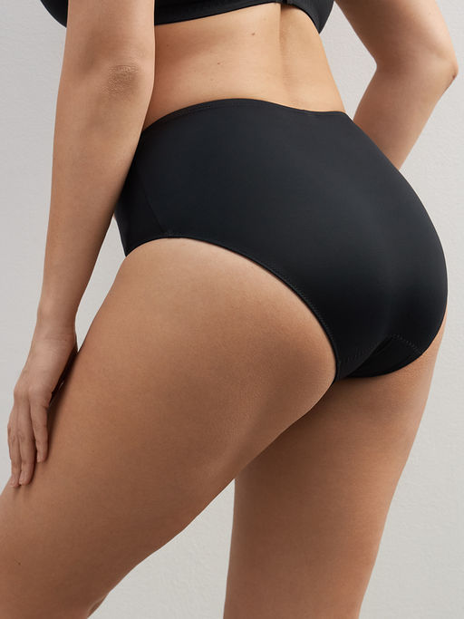 1233L EVERYDAY Slip Midi (микрофибра высокая линия талии) (ЧЗ) nero - Omsa фото 2