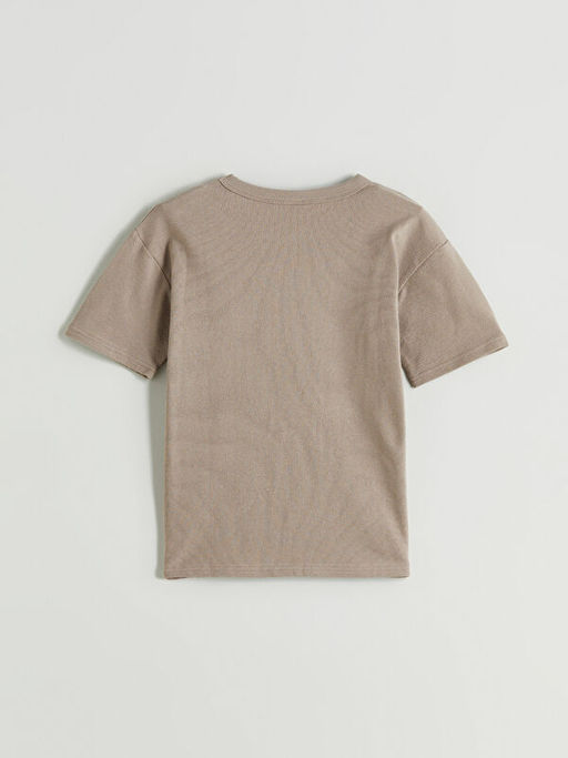 Bisiklet Yaka Bask?l? Erkek ?ocuk Ti??rt