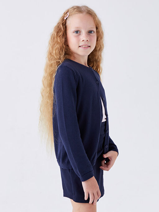 Bisiklet Yaka Basic Uzun Kollu K?z ?ocuk Triko H?rka - Waikiki фото 3