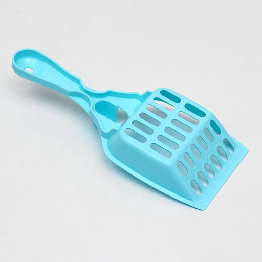 Цена за 4 шт. Совок «Мур Мяу» для кошачьего туалета, 22.5×9.5×4 см, голубой