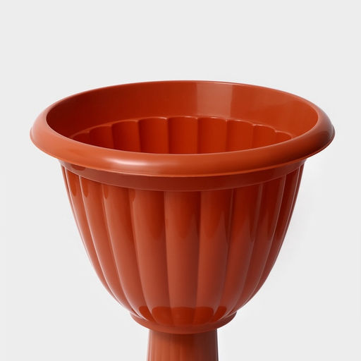 Вазон для цветов «Жасмин», 12 л, d=37 см, h=46 см, коричневый