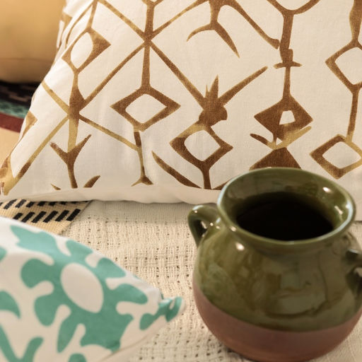 Наволочка декоративная 40х40 см, Ethnos beige, 100% хлопок - Этель фото 3