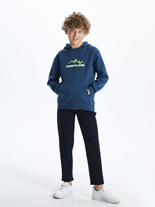 Kap??onlu Erkek ?ocuk Kal?n Sweatshirt - Waikiki фото 5