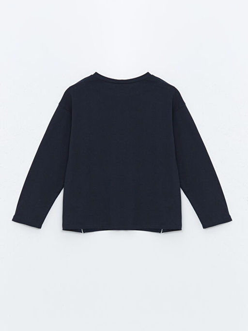 Bisiklet Yaka K?z ?ocuk Ti??rt - Waikiki фото 2