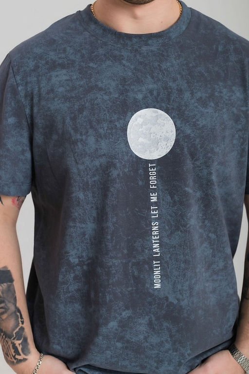 Футболка с эффектом варки М126009Пс серый - Елена фото 3