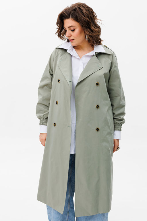 Плащ ANELLI 1419 зеленая дымка  фото 6
