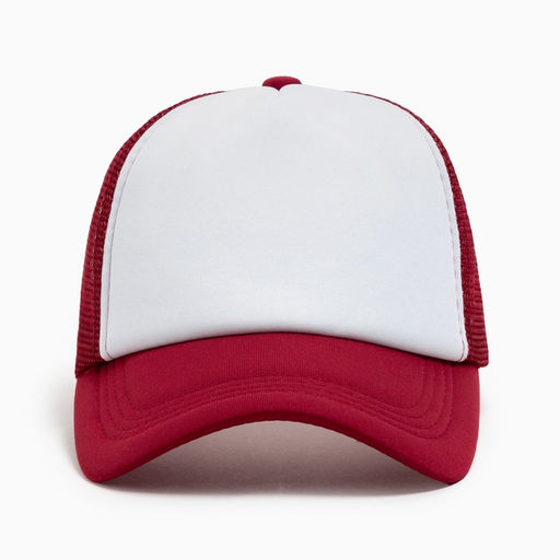 Бейсболка с сеткой MINAKU, бордовая, размер 56-58