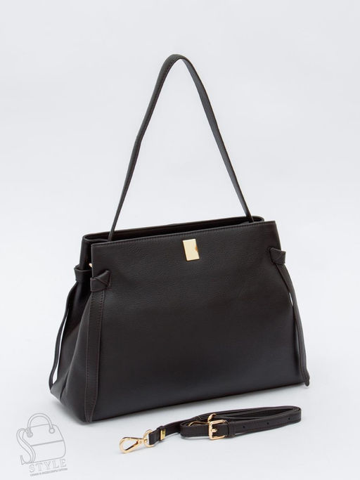 Сумка женская кожаная 1026-1MP coffee Polina&Eiterou