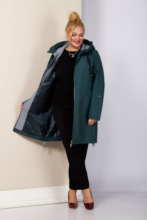 Плащ SHETTI 2188 темный изумруд