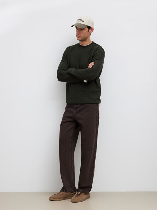 Bisiklet Yaka Uzun Kollu Erkek Ti??rt