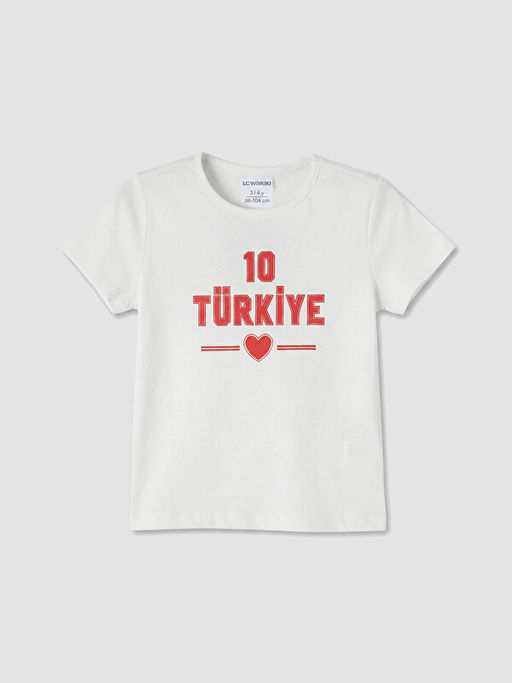 T?rkiye Bask?l? K?z ?ocuk ?ortlu Pijama Tak?m?