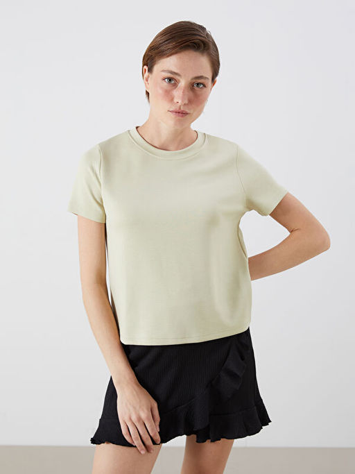 Bisiklet Yaka Kad?n Ti??rt