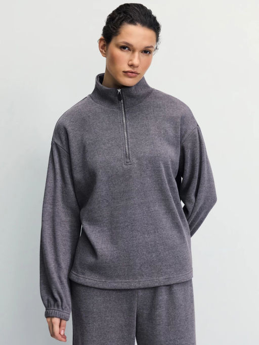 Толстовка на молнии оверсайз / Zarina