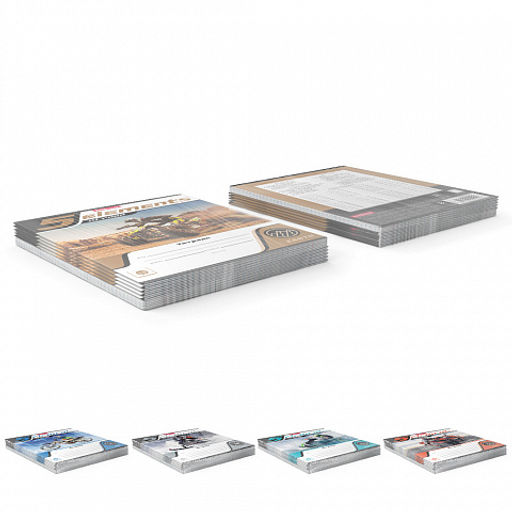 Цена за 200 шт. Тетрадь школьная ученическая ErichKrause 5 Elements, 18 листов, линейка (в плёнке по 10 шт.) фото 9