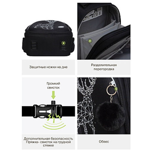 RAz-686-4 Рюкзак школьный с обвесом - Grizzly фото 42