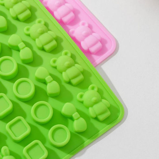 Форма для мармелада Игрушки, силикон, 20,7?13,7?1 см, 48 ячеек, цвет МИКС - Доляна фото 4