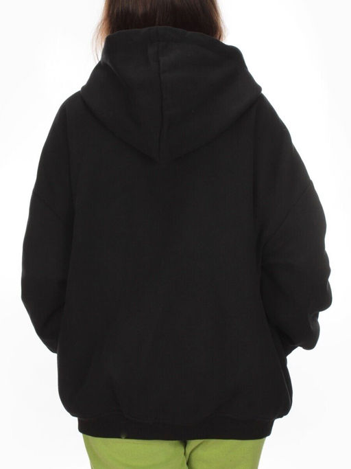 2560 BLACK Худи женское (50 гр. синтепон) - Фабричный китай фото 5
