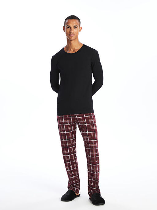 Standart Kal?p Ekose Erkek Pijama Alt