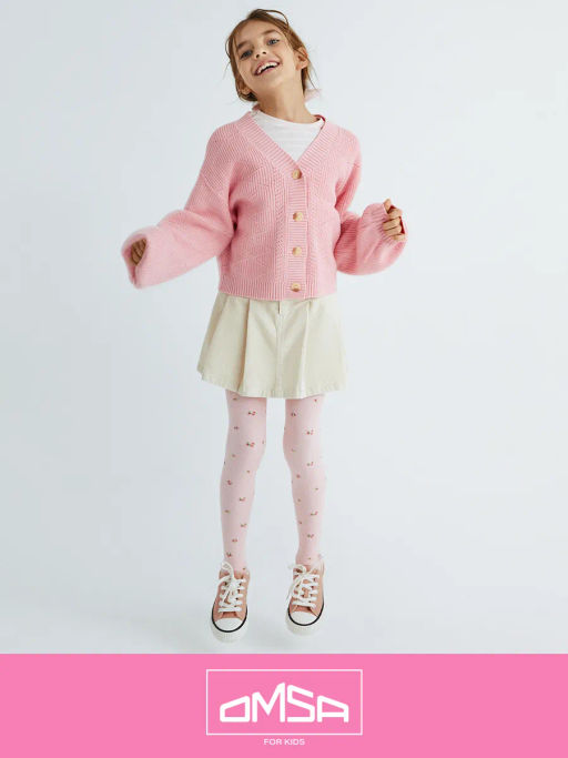 OMSA kids Collant 12Р43-2 с рисунком (розочки) - rosa chiaro  фото 10