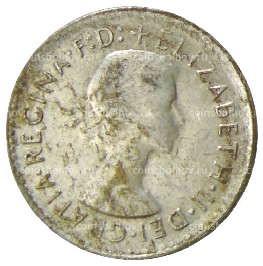 Монета 3 пенса 1961 года Австралия