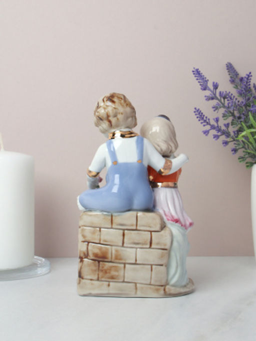 Статуэтка Девочка и мальчик с собакой 16 см / 170606 /уп 60/ - Галеонтрейд фото 4