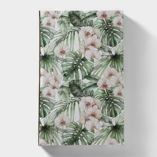 Блюдо сервировочное Доляна «Лист», 27×2.8 см, зелёное