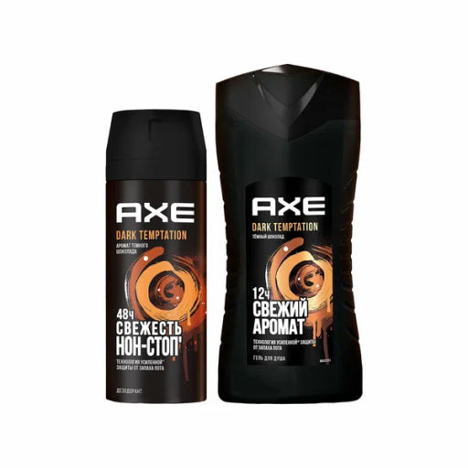 AXE набор ДАРК ТЕМПТЕЙШН (део-спрей 150мл + гель д/душа 250мл)