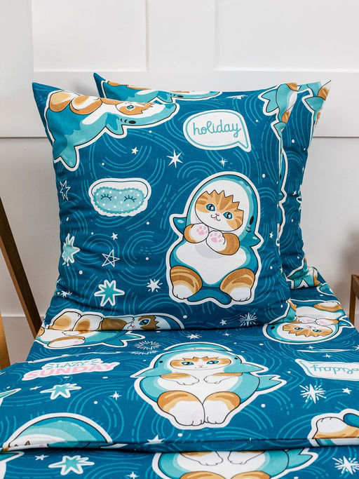 Наволочка 70*70 см, бязь Комфорт, детская расцветка (Кот Акула) - Ивановотекстиль фото 13