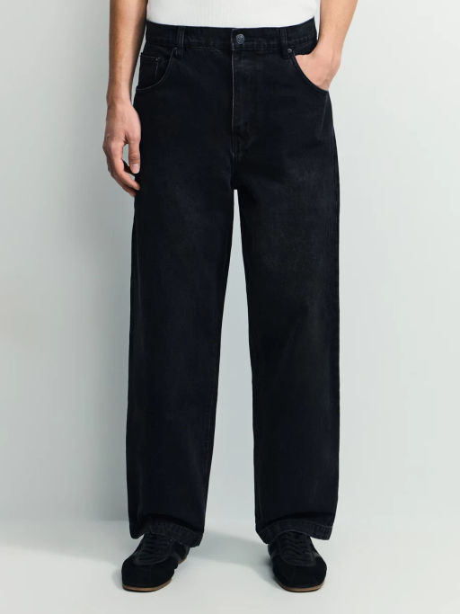 Джинсы baggy fit с эффектом стирки / Zarina фото 2