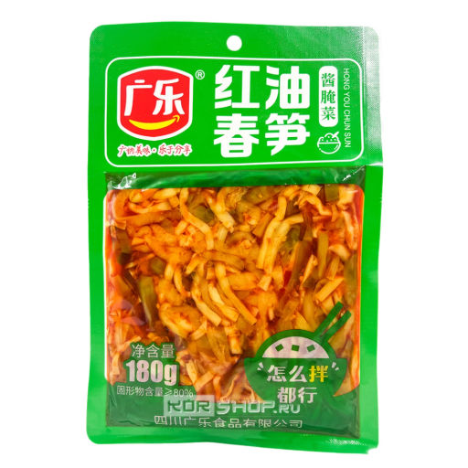 Весенние побеги бамбука в красном масле Guangle, Китай, 180 г Акция