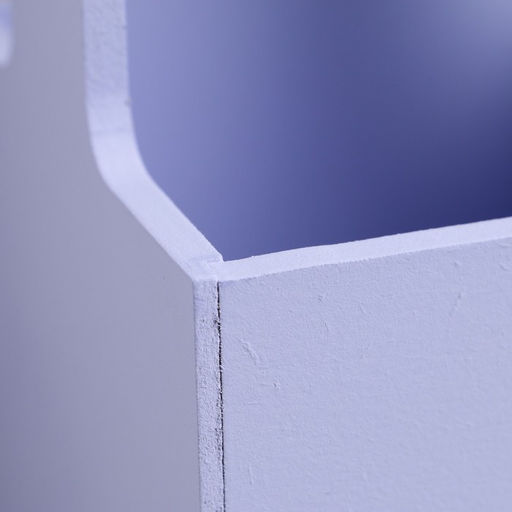 Кашпо - ящик деревянный 13,5х13,5х30 см Лавандовый - Дарим красиво фото 5