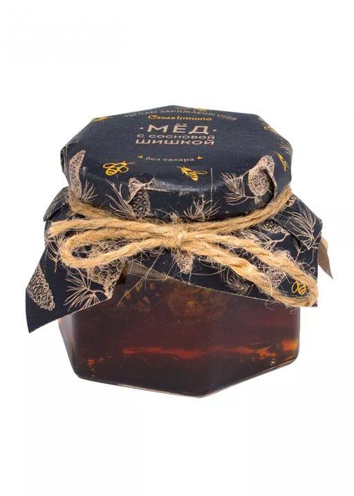 Мёд Cedar Immuno с сосновой шишкой, 100 г - Сибирский кедр фото 4