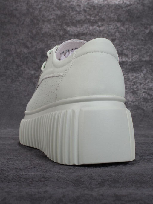 03-PDA169-4 GREEN Полуботинки женские (натуральная кожа)