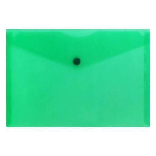 Цена за 2 шт. Набор папок-конвертов на кнопке А5 150мкм Calligrata прозрачные, микс 5шт