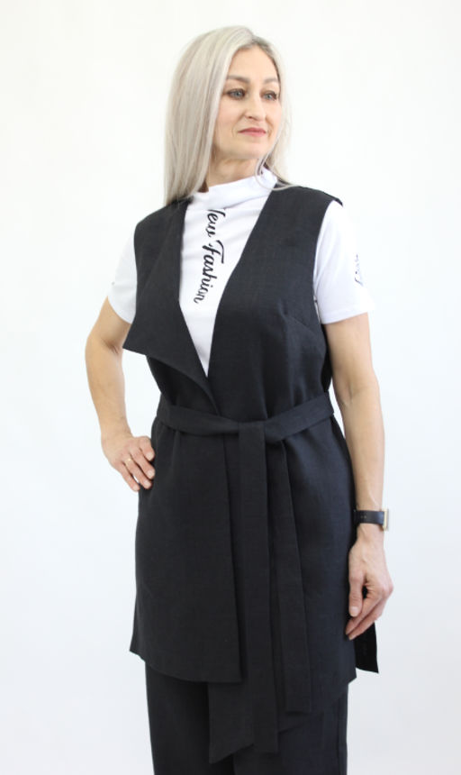 100% ЛЁН Жилет - Елецкие узоры фото 3