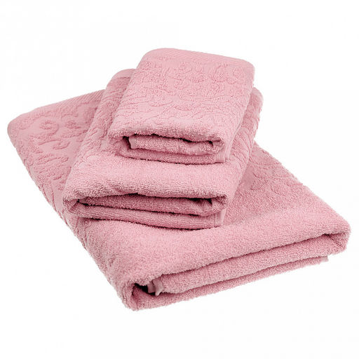 Полотенце махровое Гармония 35х60см, гладкокрашенное, 350г/м2, пыльная роза (Россия) - Домашняя Мода фото 3