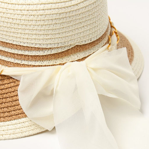 Шляпа женская MINAKU, цвет молочный, светло-коричневый, размер 58