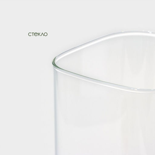 Банка для сыпучих BellaTenero «Эко. Квадратная», 1.5 л, 10×21 см, с бамбуковой крышкой, стекло, прозрачная