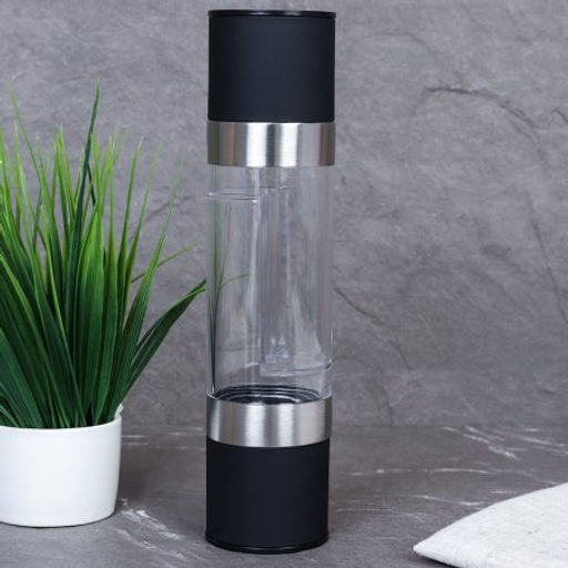 Мельница для перца 22 см / РН-456 /уп 50/ черная механическая 2 в 1 - Галеонтрейд фото 2