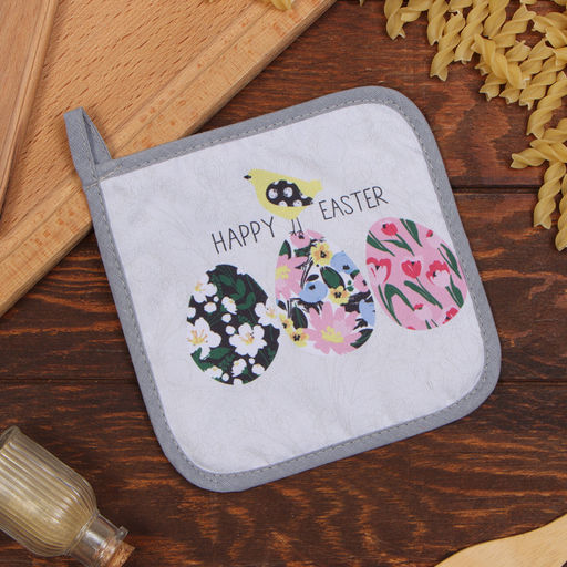 Прихватка Доляна Яркой пасхи 17х17 см, 35% хл, 65% пэ, ватин 250 г/м2  фото 5