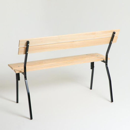 Скамейка садовая «Хит», 120×33×45 см, деревянная, металлические ножки